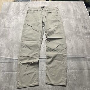 Mens Banana Republic Khaki Dress Pants 33x32 Cotton Slack Chino Trouser 33x32